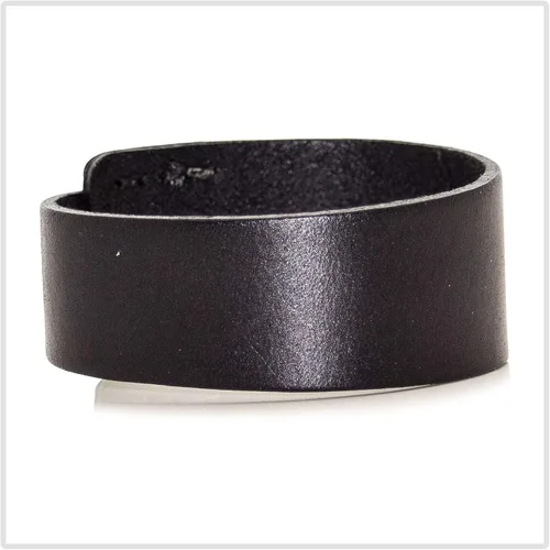 Vista 2 de Pulsera de cuero ancha con hebilla de aleación punk