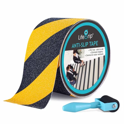 Vista 49 de Lifegrip - Cinta de tracción antideslizante, cinta de fricción de 1 pulgada x 15 pies, el mejor agarre, adhesivo abrasivo para escaleras, peldaños