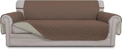 Vista 141 de Easy-Going - Funda reversible para sofá, resistente al agua, con varillas de espuma y correas elásticas, protector de muebles para mascotas y perros
