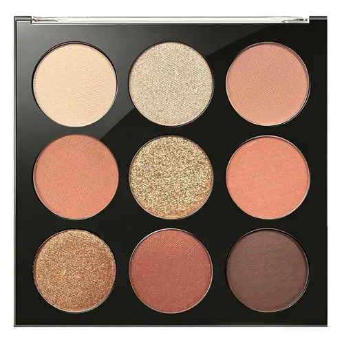 Vista 12 de Océane Paleta de sombra de ojos neutra 9 colores Plata fría rosa dorado