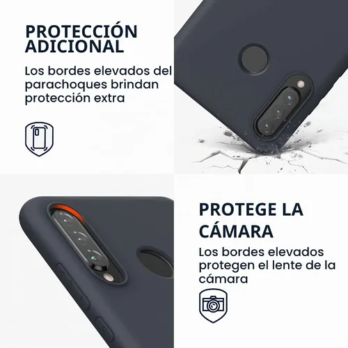 Vista 3 de kwmobile Funda compatible con Huawei P30 Lite - Funda protectora de silicona TPU suave y delgada - Arándano