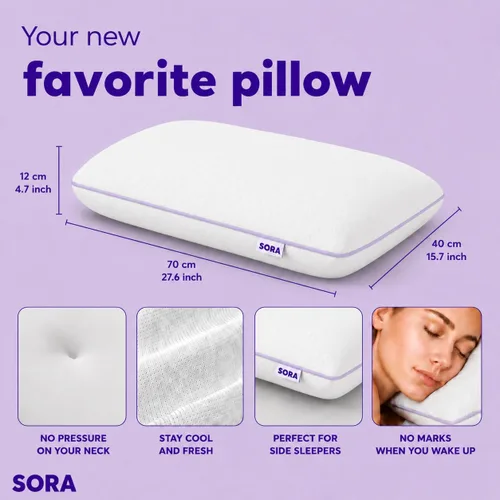 Vista 12 de Ajustar - Almohada de espuma viscoelástica ajustable - Gel refrescante, altura y firmeza personalizables de 3 capas, soporte ergonómico