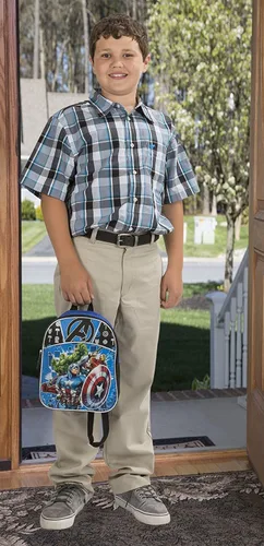 Vista 6 de Marvel Mini mochila Avengers para niños, AzulNegro, Mini mochila de los Vengadores