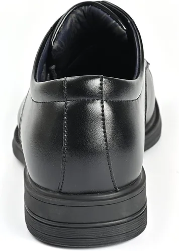 Vista 6 de SDONY Zapatos para hombre, zapatos clásicos de vestir de negocios, cómodos zapatos formales de boda, zapatos Oxford de trabajo antideslizantes a