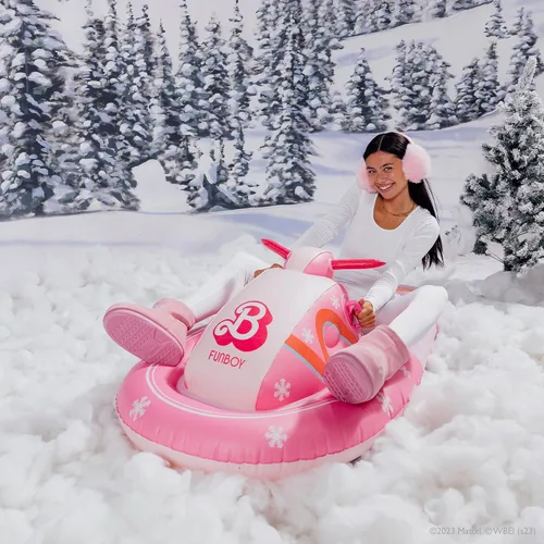 Vista 4 de Trineo de nieve para moto de nieve Barbie The Movie x FUNBOY