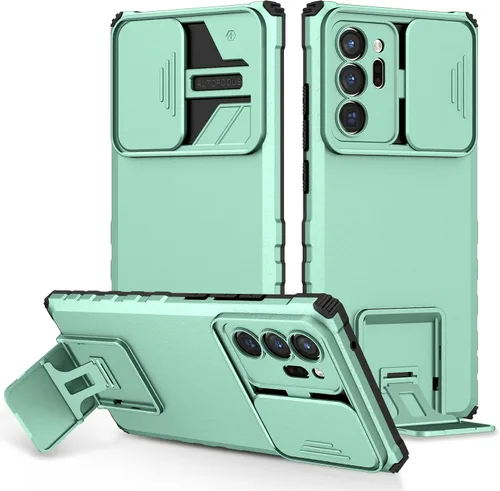 Vista 80 de Funda compatible con Samsung Galaxy M13 5G/A04 Dimensional Soporte Ventana Corredera Teléfono Móvil Funda Protectora a Prueba de Golpes para Samsung