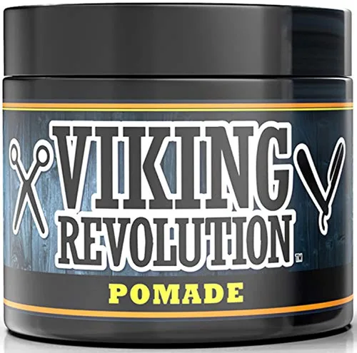 Vista 5 de Pomada de fijación extrema Viking Revolution para hombres – Estiliza y da acabado a tu cabello - Fijación extra firme, fuerte y alto brillo