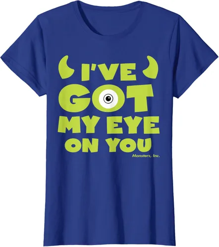 Vista 8 de Disney Pixar Monsters Inc Mike Wazowski Eye On You - Camiseta, Negro, S