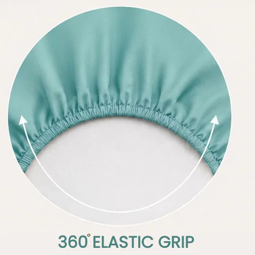 Vista 6 de Sábana bajera ajustable de lujo suave de 600 hilos, 100% algodón egipcio, sábana bajera ajustable individual con elástico alrededor, se adapta a