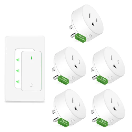 Vista 99 de NineLeaf - Enchufe de salida de control remoto, interruptor de luz de encendido y apagado inalámbrico desmontable 500FT Light Plug Decorator