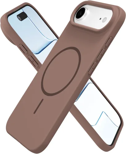 Vista 117 de Oakxco Funda de Silicona Mag Safe para iPhone 12 Pro Max, Funda Magnética Delgada y Fina Compatible con Carga Inalámbrica MagSafe, Bonita Funda