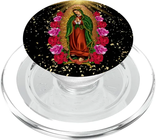 Vista 8 de Nuestra Señora Virgen De Guadalupe Virgen María PopSockets intercambiables PopGrip