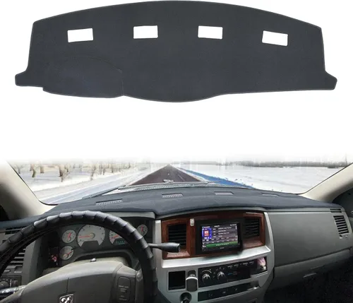 Vista 11 de Cubierta de salpicadero compatible con Dodge Ram 1500 2002-2005, 2500/3500 2003-2005 (beige)