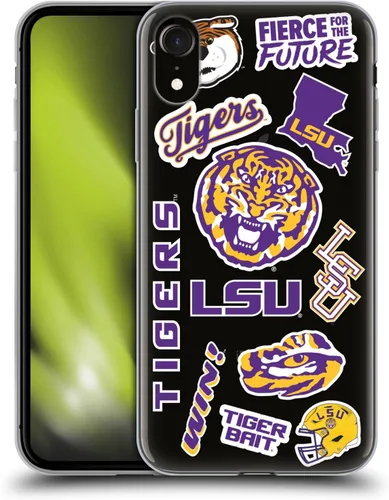 Vista 79 de Head Case Designs Funda de gel suave con licencia oficial de la Universidad Estatal de Louisiana LSU Camou compatible con Apple iPhone 7 Plus/iPhone