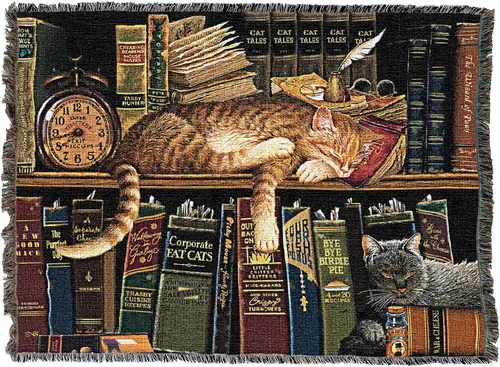 Vista 2 de Pure Country - Cobija tejida Catzilla Cat Godzilla, regalo divertido para los amantes de los gatos, puede ser un tapiz o una cobija, de Vincent HIE