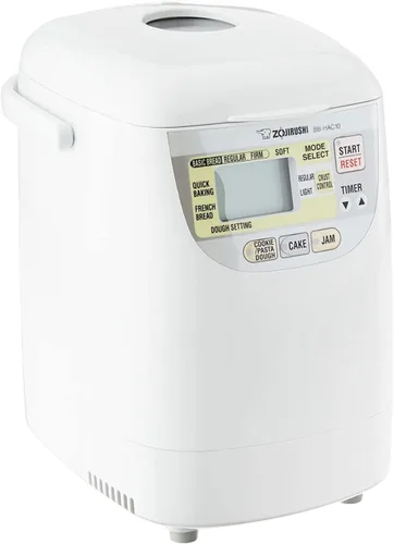 Vista 3 de Zojirushi BB-HAC10 Home Bakery panificadora programable mini de 1 libra, color blanco Bakes 1-Lb Loaves, 13-Hour Delay Timer, Quick-Bake under 2