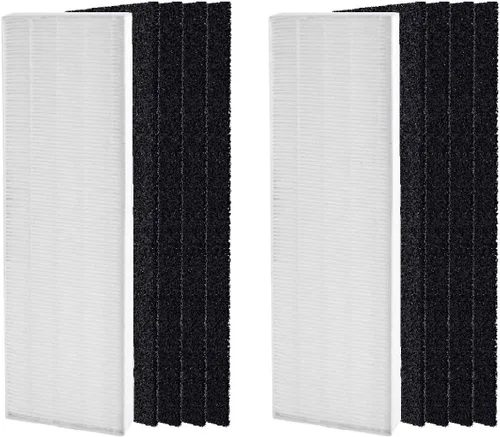 Vista 2 de Nispira AeraMax 90 100 DX5 DB5 Filtro de repuesto para purificador de aire Fellowes Aeramax Parte 40101701 9287001 9324001, carbón activado HEPA