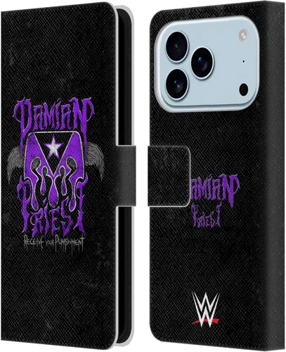 Vista 31 de Head Case Designs Funda de piel con licencia oficial de la WWE Portrait Damian Priest compatible con Apple iPhone 11