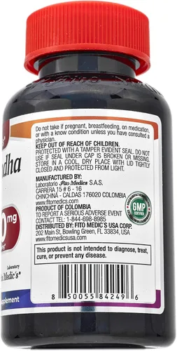 Vista 2 de FITO MEDIC'S Laboratorio Ashwagandha Suplementos de ashwagandha Cápsulas de ashwagandha 90 cápsulas
