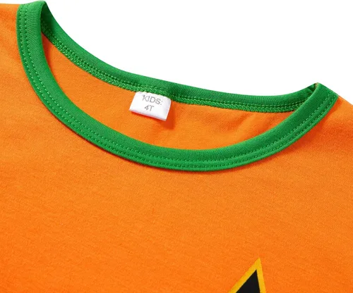 Vista 4 de Conjunto de pijamas familiares a juego con calabaza de Halloween para bebés, adultos y niños, conjunto de pijamas navideñas