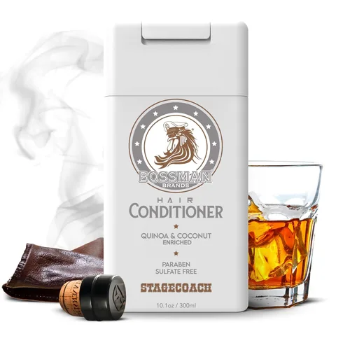 Vista 13 de Bossman Combo de champú y acondicionador para el cabello, sin parabenos y sin sulfatos (Royal Oud)