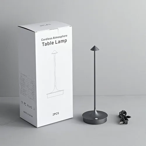 Vista 9 de Cordless Table Lamp Rechargeable Led Desk Lamp Battery Operated Table Lamps Touch Dimmable Lamp Portable Outdoor Table Light for Restaurants and