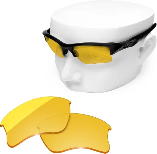 Vista 2 de OOWLIT Lentes de repuesto compatibles con Oakley Flak Jacket XLJ Sunglass