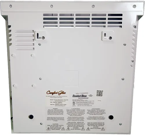 Vista 3 de Comfort Glow QWH2100 Horno de confort de montaje en pared de cuarzo infrarrojo