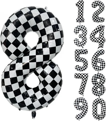 Vista 260 de Globos gigantes de helio de aluminio de 40 pulgadas, color negro, globos digitales grandes del número 0 para decoración de fiesta de cumpleaños