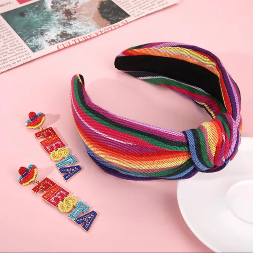 Vista 190 de YAHPERN Diadema para el día de San Valentín para mujer, colorida diadema de algodón con estampado de corazón de conversación XOXO Love, diadema