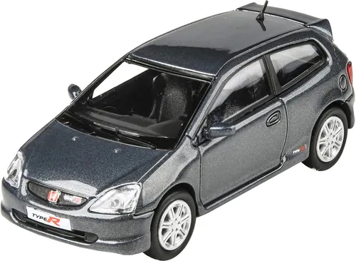 Vista 3 de 2001 Civic Type R EP3 Cosmic Gray Metálico 1/64 Diecast Model Car por Paragon Models PA-55344