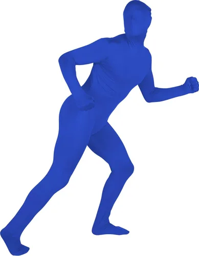 Vista 4 de Traje de licra de cuerpo completo Capital Costumes (para adultos), talla única Se ajusta a la mayoría, Azul