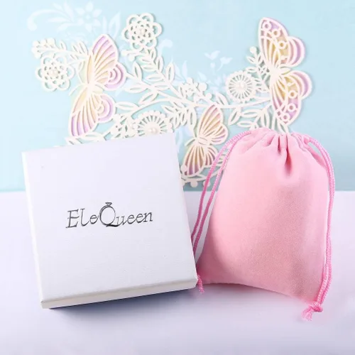 Vista 5 de EleQueen Collares colgantes para mujer, con circonita cúbica, varios lágrimas