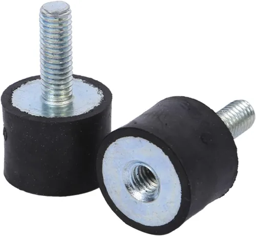 Vista 8 de Aislador antivibración M8 M6, soportes mecánicos de amortiguación de vibraciones, soportes de goma M6, amortiguador de choque, 4 piezas de goma