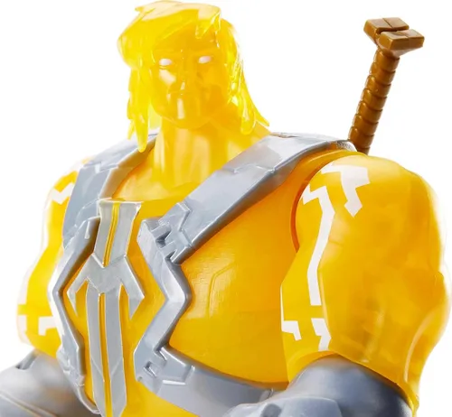 Vista 4 de Masters of the Universe and He-Man - Figura grande de He-Man con accesorio inspirado en la serie animada Motu Netflix, juguete coleccionable de 8.5