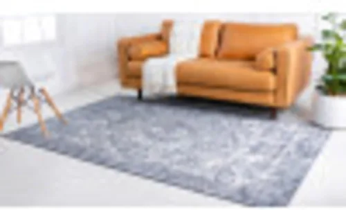 Vista 6 de Unique Loom Portland Collection Astoria - Alfombra rectangular (9 x 12 pies, rectangular, azul/marfil)