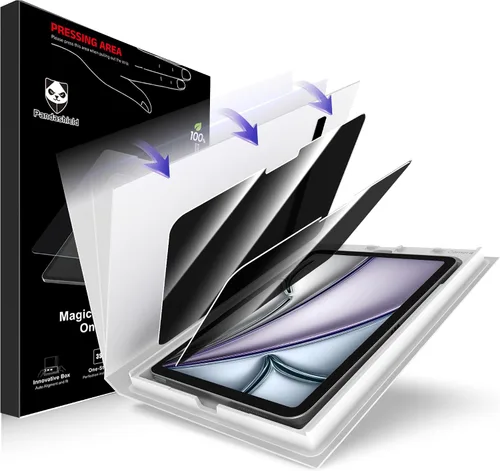 Vista 7 de PandaShield Paquete de 2 protectores de pantalla de privacidad de fácil instalación para iPad Air [11 pulgadas] M4/M3/M2 (2026/2025/2024)