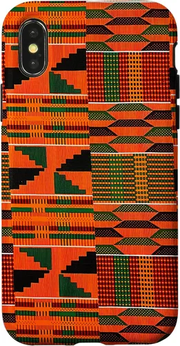 Vista 5 de Kente - Carcasa para iPhone 17, diseño étnico de Ghana, diseño africano