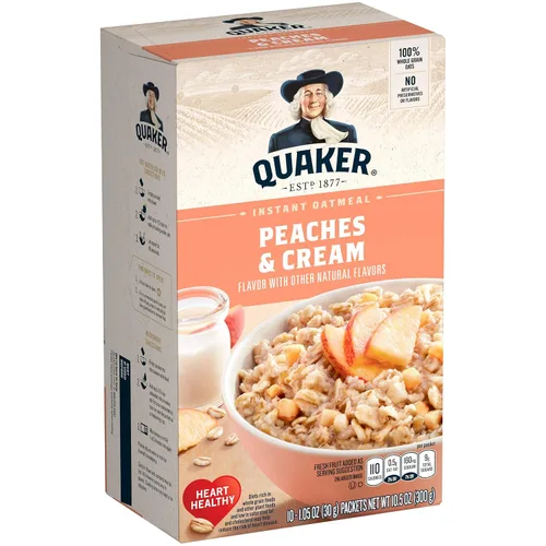 Vista 29 de Quaker Avena instantánea, proteína de azúcar morena de arce, 0.35 onzas de proteína, 12.6 onzas, paquete de 6