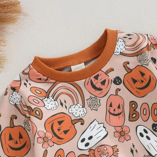 Vista 4 de YINGISFITM Conjunto de sudadera de manga larga para el día de San Valentín, ropa de invierno, estampado de corazón