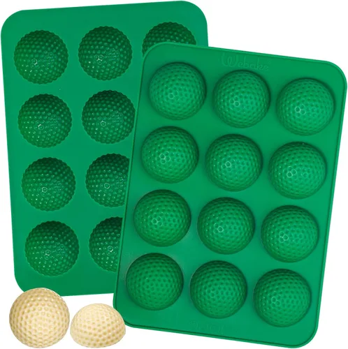 Vista 9 de Webake El Molde Original de Silicona para Chocolate de Béisbol para Chocolate, Dulces, Decoraciones de Cupcakes, 30 Cavidades en Forma de Softball
