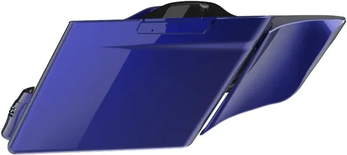 Vista 18 de Cubiertas laterales de alforjas estiradas para motocicleta, extensión extendida para Harley Touring 2014+ - Whisky ámbar Amber Whiskey