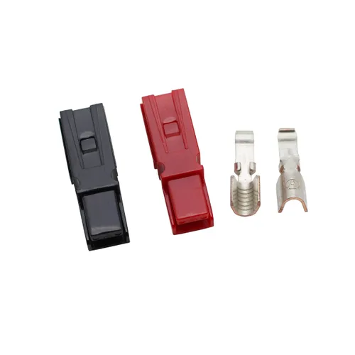 Vista 2 de 10 pares de desconexión rápida 45AMP 600V conector de alimentación Enchufe de batería+terminales rojo negro