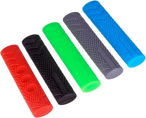 Vista 6 de BESPORTBLE Funda de silicona para frenos de bicicleta, 4 unidades, color azul, ergonómica, palanca de freno, funda antideslizante para carretera