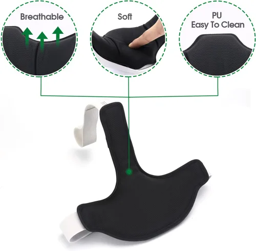 Vista 5 de Smatree Head Cushion T-Shaped Compatible with Quest 2 Elite Strap, Balance Gravity Pressure, Soft PU Material Replacement Cushion Compatible for