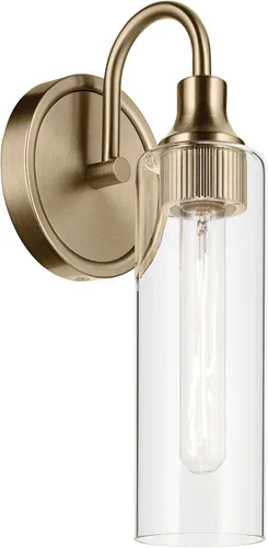 Vista 27 de Kichler Kavi - Lámpara de tocador de baño de 3 luces, bronce champán Champagne bronce