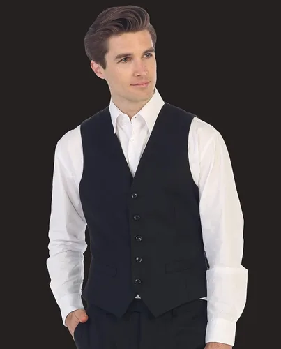 Vista 6 de Gioberti Chaleco de traje formal para hombre apto para negocios o vestido casual
