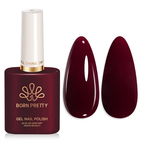 Vista 13 de Born Pretty - Esmalte de uñas de gel negro, diseño de Halloween negro opaco Negro puro