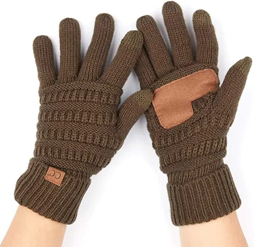 Vista 34 de Funky Junque Guantes de invierno para mujer – Lindos guantes de punto con forro polar para pantalla táctil y mensajería para mujeres, accesorios