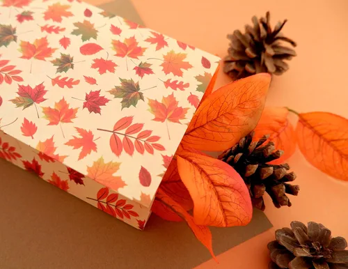 Vista 8 de Bolsas de regalo, diseño de patrón de 24 unidades impresas en bolsas de regalo de papel kraft, bolsas de regalo y suministros de fiesta para fiestas